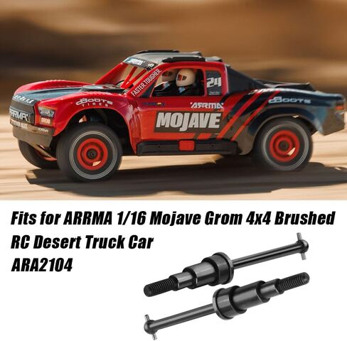 GLOBACT #45 أعمدة محرك فولاذية أمامية وخلفية CVD مجموعة أعمدة القيادة لـ ARRMA Mojave Grom 1/16 مركبة يتم التحكم بها عن بُعد ترقية استبدال ARA311227 ARA311229 in Kuwait
