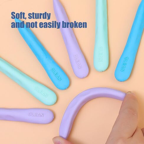 5PCS Kawaii Long Strip Erasers Macaron Colors Precision Eraser for Detailed Art and Professional Drawing Supplies,Random in Saudi Arabia