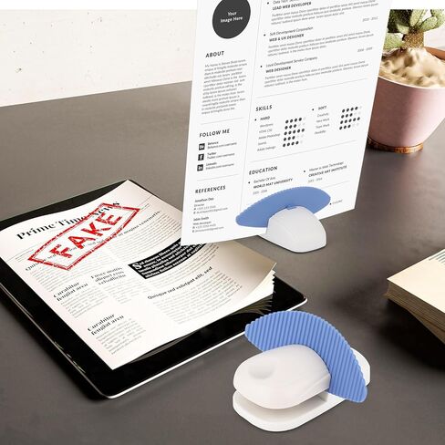 4 قطع من حامل المستندات لكتابة النسخ المحمولة وحامل سطح المكتب المشبك للمكتب مع حصيرة غير قابلة للانزلاق وحامل ورقي وحامل مستندات ذو ثقل موازن لقراءة مكتب ورق A4 in Kuwait