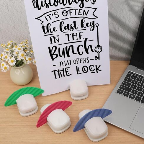 4 قطع من حامل المستندات لكتابة النسخ المحمولة وحامل سطح المكتب المشبك للمكتب مع حصيرة غير قابلة للانزلاق وحامل ورقي وحامل مستندات ذو ثقل موازن لقراءة مكتب ورق A4 in Kuwait