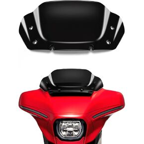 فاصل الرياح للزجاج الأمامي مقاس 8 بوصات متوافق مع Harley Davidson Touring CVO Street Glide FLHXSE 2023-up، Street Glide FLHX 2024-up وFLXHU 2025-up (أسود) in Kuwait