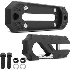 maxpeedingrods Winch Fairlead، الألومنيوم Hawse Fairlead مع خطاف سحب فولاذي 40CR مزورة، 18000 رطل قوة كسر ونش Fairlead مجموعة هوك للطرق الوعرة SUV، شاحنة سحب المركبات على الطرق الوعرة واستعادتها in Kuwait