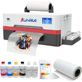 A3 DTF Printer, Direct to Film 13-inch DTF Transfer Printer with XP600 Print Head and White Ink Circulation,Semi-Automatic Cleaning Module for DIY Print T-Shirts in Saudi Arabia