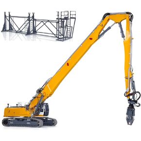 آلة ثقيلة 1/14 RC حفار هدم هيدروليكي كامل LESU LR960 حفار سيارة 13 طريقة نظام ضوء صمام اتجاهي نموذج درجة هواية للأعمار من 14 عامًا فما فوق (أصفر) in Kuwait