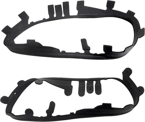 PartsFlow Front Left And Right Side Headlight Lens Black Trim Gaskets For 2005-2013 Chevy Chevrolet Corvette C6 in Saudi Arabia