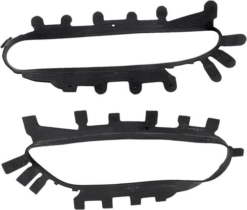 PartsFlow Front Left And Right Side Headlight Lens Black Trim Gaskets For 2005-2013 Chevy Chevrolet Corvette C6 in Saudi Arabia