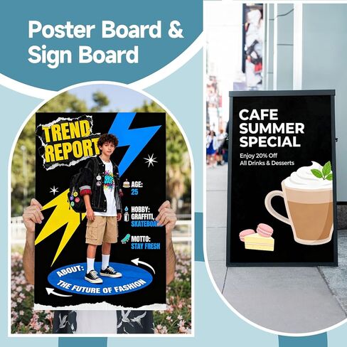 4 قطع من ألواح الفوم مقاس 60.96 سم × 91.44 سم، لوحة ملصق بيضاء بسمك 3/16 بوصة، لوحة أساسية من الفوم خالية من الأحماض على الوجهين، لوحة كبيرة من البوليسترين خفيفة الوزن للرسم والعرض والمشروعات الحرفية والمدرسية in Kuwait