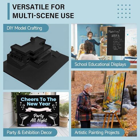 4 قطع من ألواح الفوم مقاس 60.96 سم × 91.44 سم، لوحة ملصق بيضاء بسمك 3/16 بوصة، لوحة أساسية من الفوم خالية من الأحماض على الوجهين، لوحة كبيرة من البوليسترين خفيفة الوزن للرسم والعرض والمشروعات الحرفية والمدرسية in Kuwait