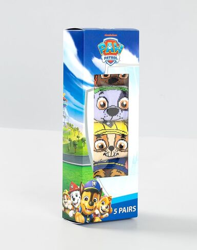 Paw Patrol Socks 5 Pack Kids Boys Toddlers Characters Multicolour Footwear in Saudi Arabia