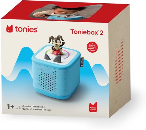 مجموعة مشغل الصوت Toniebox 2 للأطفال بعمر 1+ مع جرو وقت اللعب - أزرق سماوي in Saudi Arabia