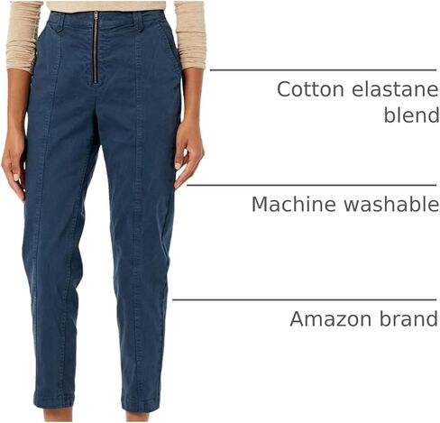 Amazon Essentials Women's Stretch Chino Utility Detail Pant (Previously Goodthreads) in Kuwait