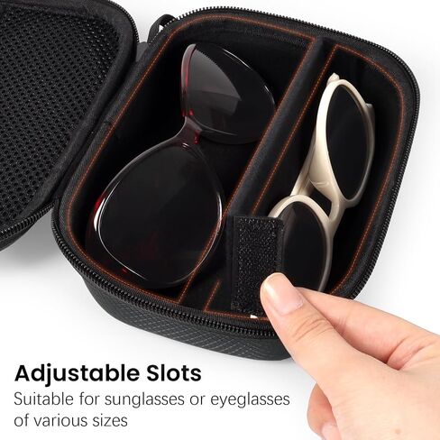 WOMACO Travel Sunglass Organizer, Hard Shell Sunglasses Case, Portable Multiple Glasses Storage Case for Women Men in Saudi Arabia