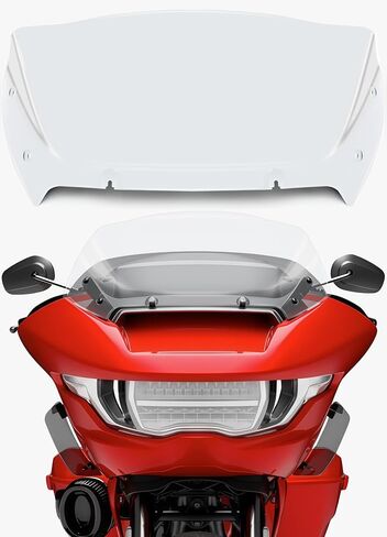فاصل الرياح للزجاج الأمامي مقاس 9 بوصات متوافق مع Harley Davidson Touring CVO Road Glide FLTRXSE 2023-up، CVO Road Glide ST FLTRXSTSE 2024-up، Road Glide FLTRX 2024-up (شفاف) in Kuwait