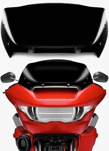 فاصل الرياح للزجاج الأمامي مقاس 9 بوصات متوافق مع Harley Davidson Touring CVO Road Glide FLTRXSE 2023-up، CVO Road Glide ST FLTRXSTSE 2024-up، Road Glide FLTRX 2024-up (شفاف) in Kuwait