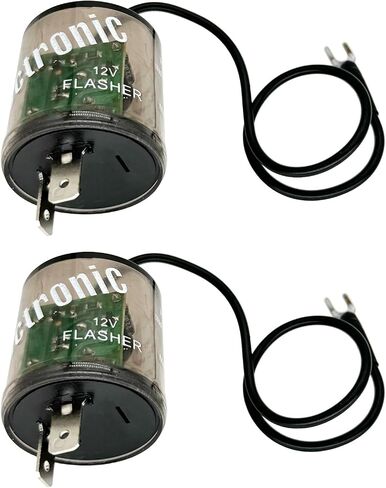 iRhapsody 2-pin 12vdc LED Flasher Relays مع سلك أرضي، حزمة من 4 in Kuwait