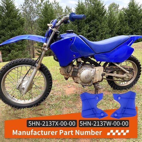Left & Right Tank Shroud Air Scoop Blue For Yamaha TTR90 TTR90E 2000-2007 5HN-2137X-00-00 5HN-2137W-00-00 in Saudi Arabia
