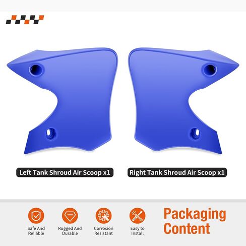Left & Right Tank Shroud Air Scoop Blue For Yamaha TTR90 TTR90E 2000-2007 5HN-2137X-00-00 5HN-2137W-00-00 in Saudi Arabia