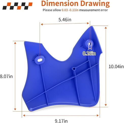 Left & Right Tank Shroud Air Scoop Blue For Yamaha TTR90 TTR90E 2000-2007 5HN-2137X-00-00 5HN-2137W-00-00 in Saudi Arabia