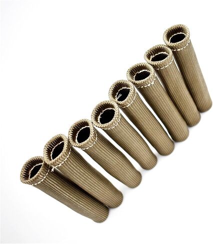 marddpair ALL-CARB Spark Plug Wire Boots Heat Shield Protector Sleeve 1800° Titanium Replacement for SBC BBC 8 Pcs in Saudi Arabia