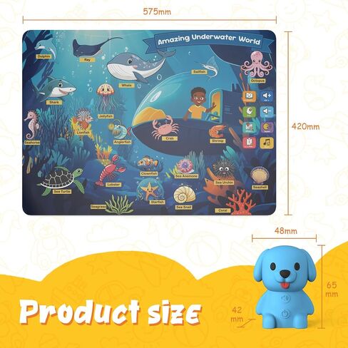 Interactive Learning Posters for Kids 3+ - 20 Themed Posters with Real Voices, Educational Learning Resources in Saudi Arabia