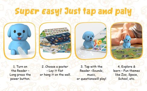 Interactive Learning Posters for Kids 3+ - 20 Themed Posters with Real Voices, Educational Learning Resources in Saudi Arabia