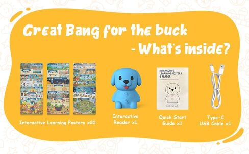 Interactive Learning Posters for Kids 3+ - 20 Themed Posters with Real Voices, Educational Learning Resources in Saudi Arabia