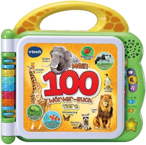 VTech 80-609544 Mein 100-Wörter-Buch: Tiere، Babybücher ثنائي اللغة، الإنجليزية in Kuwait