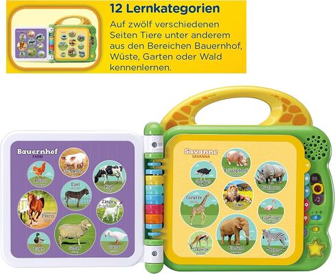 VTech 80-609544 Mein 100-Wörter-Buch: Tiere، Babybücher ثنائي اللغة، الإنجليزية in Kuwait