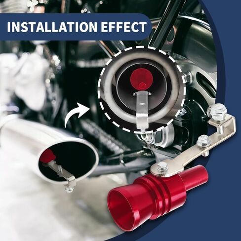 2PCS محاكاة صافرة الصوت توربو، سيارة صافرة توربو السيارة، سبائك الألومنيوم العالمي توربو الصوت العادم صفارات الأنابيب، كاتم الصوت العادم استبدال السيارات تناسب شاحنة السيارة (أسود) in Kuwait