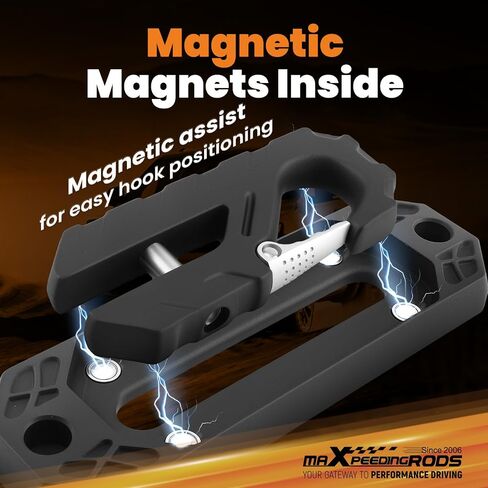 maxpeedingrods Winch Fairlead، الألومنيوم Hawse Fairlead مع خطاف سحب فولاذي 40CR مزورة، 18000 رطل قوة كسر ونش Fairlead مجموعة هوك للطرق الوعرة SUV، شاحنة سحب المركبات على الطرق الوعرة واستعادتها in Kuwait