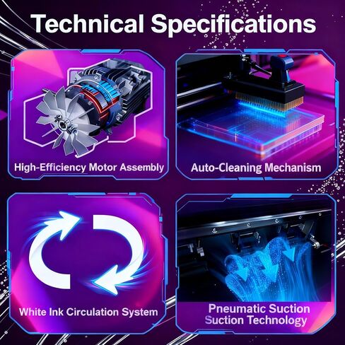 A3 DTF Printer, Direct to Film 13-inch DTF Transfer Printer with XP600 Print Head and White Ink Circulation,Semi-Automatic Cleaning Module for DIY Print T-Shirts in Saudi Arabia