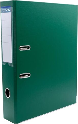 Binder with Rings, Folder with 75mm Spine Width, 2 Ring Binder with Soft Opening Lever and Personalised Card Slot (Turquoise, A4) in Saudi Arabia