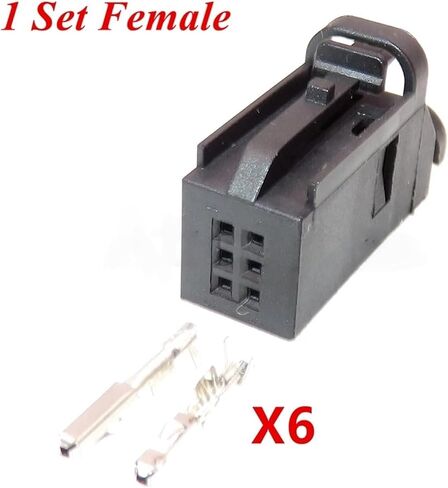 موصلات أسلاك السيارات 1/5/10 قطعة 6 Pin1534121-1 4D0971636 موصل مقبس أنثى للسيارات صيانة السيارة (أنثى بسلك، قطعة واحدة) in Kuwait