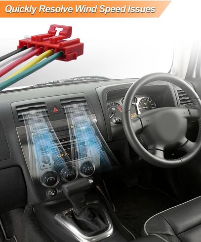Blower Motor Resistor Fit for Chevrolet Equinox Hummer H3 H3T Pontiac Solstice Torrent Saturn Sky Replace 10397098 JA1577 1580647 1580670 19129851, Connector Pigtail Harness in Saudi Arabia