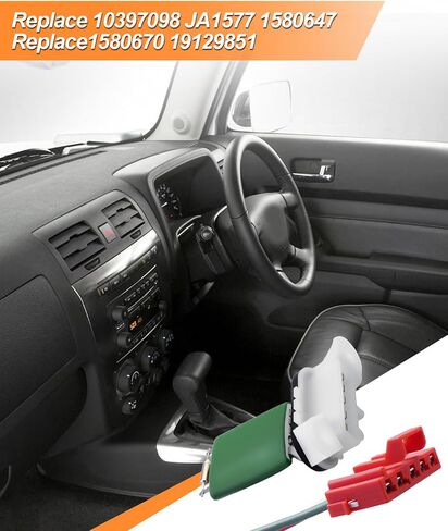 Blower Motor Resistor Fit for Chevrolet Equinox Hummer H3 H3T Pontiac Solstice Torrent Saturn Sky Replace 10397098 JA1577 1580647 1580670 19129851, Connector Pigtail Harness in Saudi Arabia