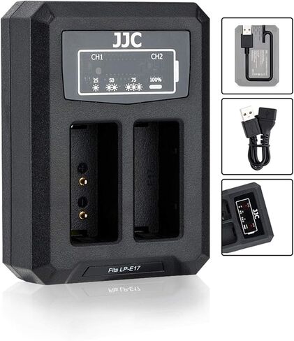 LP-E8 Battery Charger USB Dual Charger for Canon EOS Rebel T5i T4i T3i T2i 700D 650D 600D 550D Kiss X7i Kiss X6i Kiss X5 Kiss X4 Digital Camera in Saudi Arabia