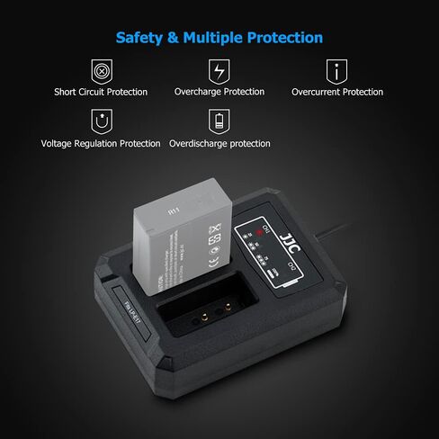LP-E8 Battery Charger USB Dual Charger for Canon EOS Rebel T5i T4i T3i T2i 700D 650D 600D 550D Kiss X7i Kiss X6i Kiss X5 Kiss X4 Digital Camera in Saudi Arabia