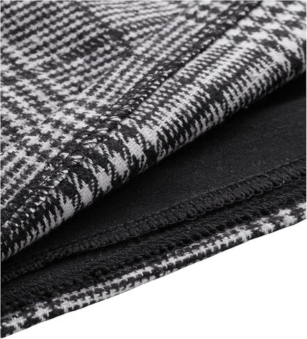 Floerns Women's Plaid High Waist Bodycon Split Mini Skirt in Kuwait