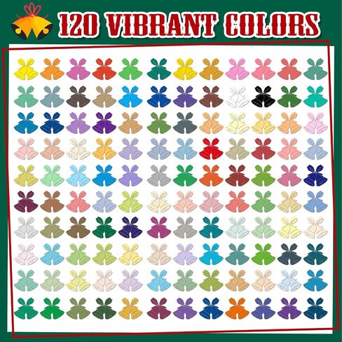 Amamao 120 Colors Acrylic Paint Markers, Soft Brush Tip Pens and Markers, Acrylic Paint Pens for Wood, Stone, Canvas, Glass, Fabric, Egg, Rock Painting and DIY Crafts Art Supplies in Kuwait