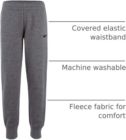NIKE Children's Apparel Boys' Little Fleece Jogger Pants Discontinued, Black, 5 in Saudi Arabia