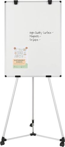 حامل مغناطيسي متنقل Bi-Office Earth Kyoto Flipchart، مقاس 70 × 100 سم (حجم أوروبي)، سطح فولاذي مطلي بالمسح الجاف، إطار من الألومنيوم in Kuwait