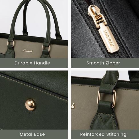 LOVEVOOK Laptop Bag for Women 15.6 inch,Diamond Quilted Work Tote Bags Womens Laptop Tote Bag Computer Shoulder Bags,Stylish Travel Tote Bags Laptop Purse Case Briefcase Handbag with Clutch Bag,Black in Kuwait