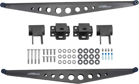 مجموعة قضبان الجر الخلفية من maxpeedingrods لسيارة Ford F150 F250 F350 4WD 1980-1996، قضيب سلم المحور الخلفي ودعامة التثبيت in Saudi Arabia