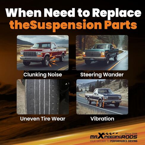 مجموعة قضبان الجر الخلفية من maxpeedingrods لسيارة Ford F150 F250 F350 4WD 1980-1996، قضيب سلم المحور الخلفي ودعامة التثبيت in Saudi Arabia