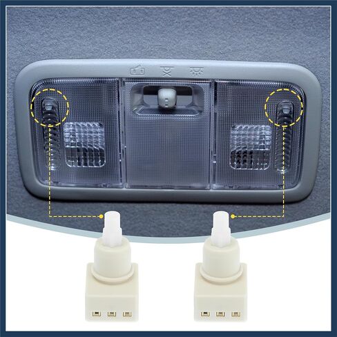 2 قطعة مفتاح مصباح على شكل قبة 34404-SDA-A21 34404-SDA-A22D3 924-798 أضواء علوية لخريطة السقف لهوندا CR-V أوديسي أكورد بايلوت ريدجلاين لرام 1500 تصميم أنيق in Kuwait