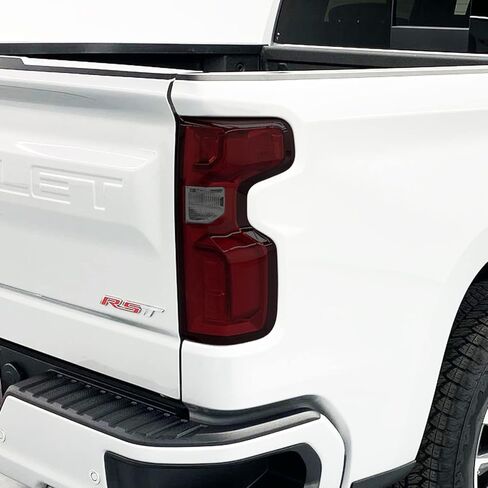 لون دخان الفينيل المقطوع مسبقًا من SlickMod لضوء الذيل Chevy Silverado 2019-2022 (1. ضوء خلفي، 20% دخان داكن) in Saudi Arabia
