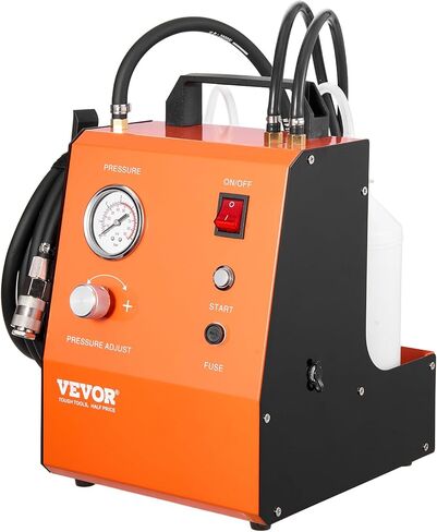 مجموعة نزف الفرامل الكهربائية VEVOR، مجموعة نزف أسطوانة الفرامل الرئيسية الاحترافية 110 فولت مع مقياس الضغط ومضخة هواء مدمجة، مجموعة محول نزف الفرامل متعددة الاستخدامات لكل من طاقة التيار المستمر والتيار المتردد in Kuwait