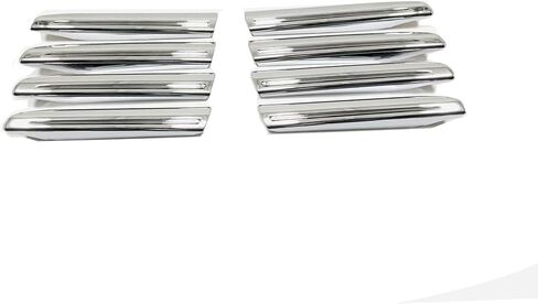 حواف مصابيح الضباب الأمامية للسيارة، لملحقات Toyota Land Cruiser LC300 2023 2024 2025، مجموعة سهلة التركيب، مما يوفر مظهرًا جديدًا يدوم طويلاً. (فضي) in Kuwait