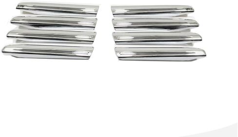 حواف مصابيح الضباب الأمامية للسيارة، لملحقات Toyota Land Cruiser LC300 2023 2024 2025، مجموعة سهلة التركيب، مما يوفر مظهرًا جديدًا يدوم طويلاً. (فضي) in Kuwait