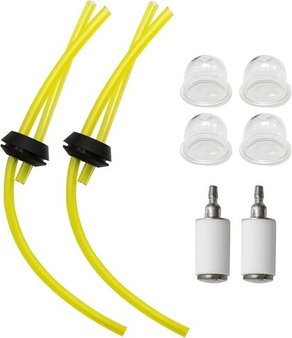 Fuel Line Kit 2 Hole Grommet 3004105 300494 30047 Replacement for Earthquake Auger/Tiller E43 E43CE E43WC 10310 Dually Auger MC43 (2line+1spark Plugs+2primer Bulbs) in Saudi Arabia